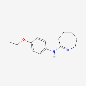 molecular formula C14H20N2O B11952666 N-(4-ethoxyphenyl)-3,4,5,6-tetrahydro-2H-azepin-7-amine 