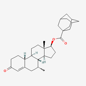 Estr-4-en-3-one, 17beta-hydroxy-7alpha-methyl-, 1-adamantanecarboxylate
