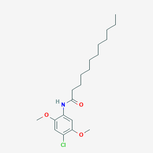 molecular formula C20H32ClNO3 B11952739 N-(4-chloro-2,5-dimethoxyphenyl)dodecanamide 