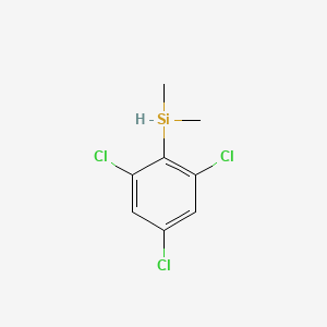molecular formula C8H9Cl3Si B11952746 Dimethyl(2,4,6-trichlorophenyl)silane CAS No. 19061-54-2
