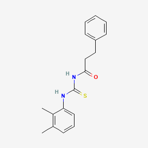 molecular formula C18H20N2OS B11952751 N-[(2,3-dimethylphenyl)carbamothioyl]-3-phenylpropanamide 