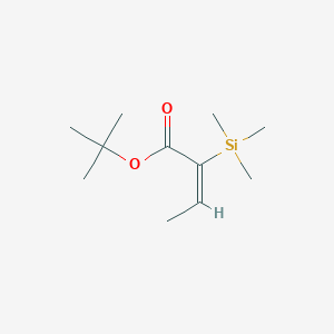 molecular formula C11H22O2Si B11952755 tert-butyl (2E)-2-(trimethylsilyl)-2-butenoate 