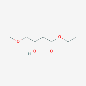 molecular formula C7H14O4 B11952763 Ethyl 3-hydroxy-4-methoxybutanoate 