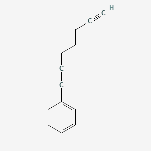 molecular formula C13H12 B11952770 1,6-Heptadiynylbenzene 