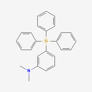 molecular formula C26H25NSi B11952792 N,N-dimethyl-3-(triphenylsilyl)aniline CAS No. 18840-18-1