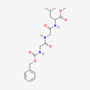 molecular formula C19H27N3O6 B11952795 methyl N-[(benzyloxy)carbonyl]glycylglycylleucinate CAS No. 55260-11-2