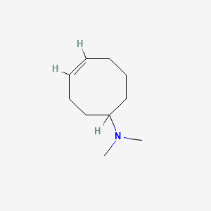 molecular formula C10H19N B11952802 N,N-Dimethyl-4-cycloocten-1-amine CAS No. 66950-37-6
