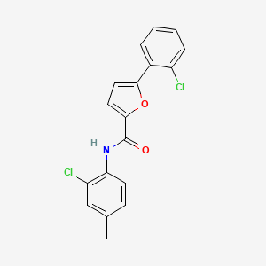 molecular formula C18H13Cl2NO2 B11952803 N-(2-Chloro-4-methylphenyl)-5-(2-chlorophenyl)-2-furamide CAS No. 853331-42-7