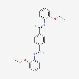 molecular formula C24H24N2O2 B11952817 N,N'-(1,4-Phenylenedimethylidyne)DI-O-phenetidine 