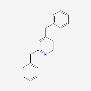 molecular formula C19H17N B11952867 2,4-Bis(benzyl)pyridine CAS No. 25920-18-7