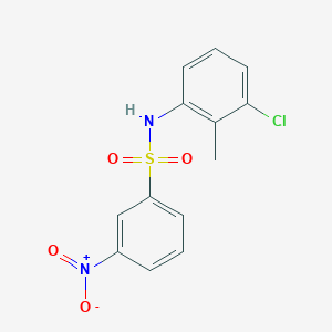 molecular formula C13H11ClN2O4S B11952922 N-(3-chloro-2-methylphenyl)-3-nitrobenzenesulfonamide CAS No. 16939-24-5