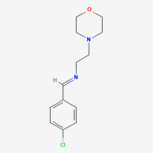 molecular formula C13H17ClN2O B11952969 N-(4-Chlorobenzylidene)-2-morpholinoethylamine CAS No. 71320-85-9