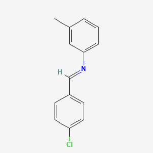 molecular formula C14H12ClN B11952975 p-Chlorobenzylidene-(3-methylphenyl)-amine CAS No. 99484-19-2