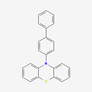 molecular formula C24H17NS B11952982 10-(4-Biphenylyl)phenothiazine CAS No. 96817-85-5
