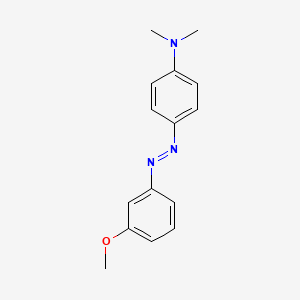 molecular formula C15H17N3O B11952999 N,N-Dimethyl-p-(3-methoxyphenylazo)aniline CAS No. 20691-83-2