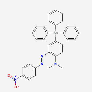 molecular formula C32H28N4O2Sn B11953025 N,N-Dimethyl-2-(4-nitrophenylazo)-4-(triphenylstannyl)aniline CAS No. 198283-17-9