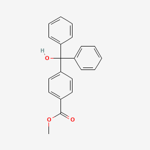 molecular formula C21H18O3 B11953049 Benzoic acid, 4-(hydroxydiphenylmethyl)-, methyl ester CAS No. 197526-11-7