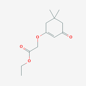 molecular formula C12H18O4 B11953089 Ethyl 2-(5,5-dimethyl-3-oxo-1-cyclohexenyloxy)acetate CAS No. 72670-85-0