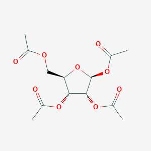 molecular formula C13H18O9 B119531 beta-D-Ribofuranose 1,2,3,5-tetraacetate CAS No. 13035-61-5