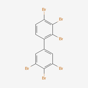molecular formula C12H4Br6 B1195311 2,3,3',4,4',5'-Hexabromobiphenyl CAS No. 84303-47-9