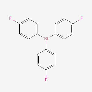 molecular formula C18H12BiF3 B11953115 Tris(4-fluorophenyl)bismuthine 