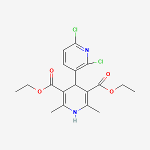 molecular formula C18H20Cl2N2O4 B11953117 Diethyl 4-(2,6-dichloropyridin-3-yl)-2,6-dimethyl-1,4-dihydropyridine-3,5-dicarboxylate 