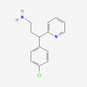 molecular formula C14H15ClN2 B1195315 N,N-Didemethylchlorpheniramine CAS No. 20619-13-0