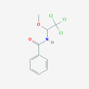 molecular formula C10H10Cl3NO2 B11953165 N-(2,2,2-trichloro-1-methoxyethyl)benzamide 