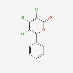 molecular formula C11H5Cl3O2 B11953208 6-Phenyl-3,4,5-trichloro-2H-pyran-2-one CAS No. 41533-03-3