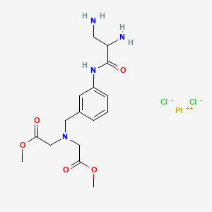 molecular formula C16H24Cl2N4O5Pt B1195321 Dmidp-Pt CAS No. 110947-38-1