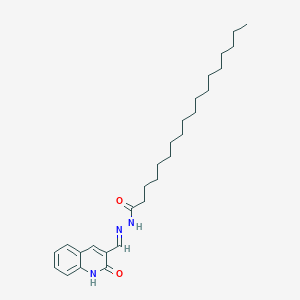 molecular formula C28H43N3O2 B11953275 N'-((2-Oxo-1,2-dihydroquinolin-3-yl)methylene)stearohydrazide 