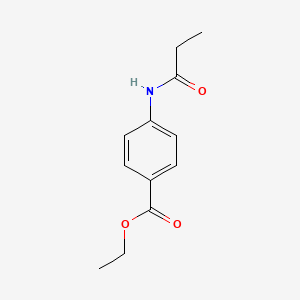 molecular formula C12H15NO3 B11953290 Ethyl 4-(propanoylamino)benzoate CAS No. 132371-06-3