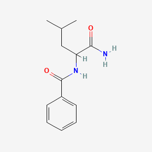 molecular formula C13H18N2O2 B11953299 N-[1-(aminocarbonyl)-3-methylbutyl]benzamide CAS No. 16709-42-5