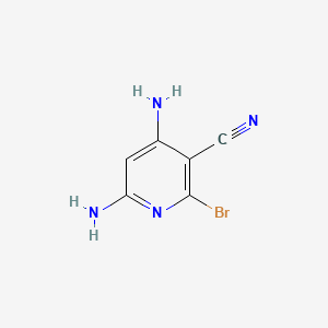 molecular formula C6H5BrN4 B1195331 4,6-Diamino-2-bromonicotinonitrile CAS No. 42530-03-0