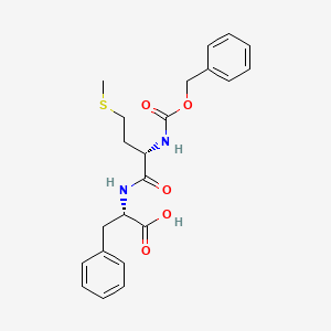 molecular formula C22H26N2O5S B11953319 N-[(Benzyloxy)carbonyl]-L-methionyl-L-phenylalanine CAS No. 61413-49-8