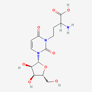 molecular formula C13H19N3O8 B1195333 3-(3-Amino-3-carboxypropyl)uridine CAS No. 52745-94-5