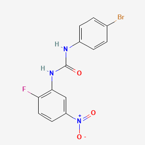 molecular formula C13H9BrFN3O3 B11953399 N-(4-bromophenyl)-N'-(2-fluoro-5-nitrophenyl)urea CAS No. 195452-09-6