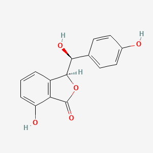 molecular formula C15H12O5 B1195342 Hydramacrophyllol A CAS No. 157598-00-0