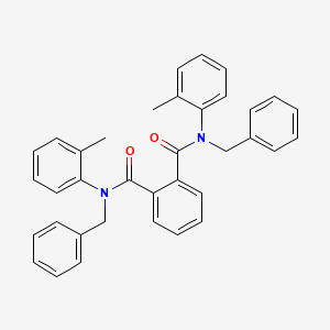 molecular formula C36H32N2O2 B11953438 N~1~,N~2~-dibenzyl-N~1~,N~2~-bis(2-methylphenyl)phthalamide CAS No. 197961-06-1