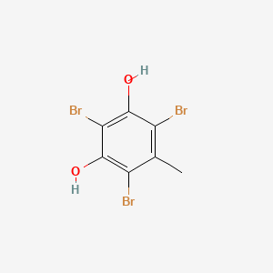 molecular formula C7H5Br3O2 B11953450 Resorcinol, 5-methyl-2,4,6-tribromo- CAS No. 3163-24-4