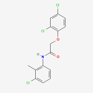 molecular formula C15H12Cl3NO2 B11953465 N-(3-chloro-2-methylphenyl)-2-(2,4-dichlorophenoxy)acetamide 