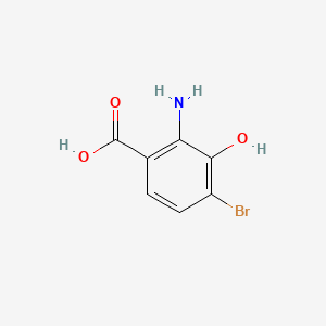 B1195349 4-Bromo-3-hydroxyanthranilic acid CAS No. 39978-92-2