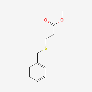 molecular formula C11H14O2S B11953490 Methyl 3-(benzylthio)propionate CAS No. 5331-36-2