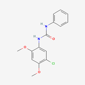 molecular formula C15H15ClN2O3 B11953508 N-(5-chloro-2,4-dimethoxyphenyl)-N'-phenylurea CAS No. 218134-97-5