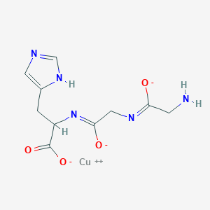 molecular formula C10H12CuN5O4- B1195351 Copper-glycyl-glycyl-histidine CAS No. 53554-01-1