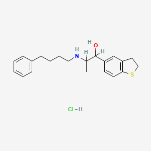 1-(2,3-Dihydro-1-benzothiophen-5-yl)-2-(4-phenylbutylamino)propan-1-ol hydrochloride