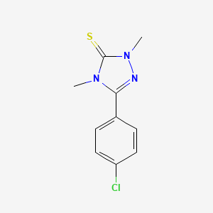 2,4-Dihydro-5-(4-chlorophenyl)-2,4-dimethyl-3H-1,2,4-triazole-3-thione