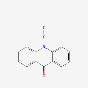 molecular formula C16H11NO B11953583 10-(1-Propynyl)-9(10H)-acridinone CAS No. 73302-62-2