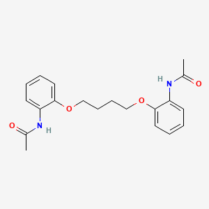 molecular formula C20H24N2O4 B11953600 N-(2-{4-[2-(acetylamino)phenoxy]butoxy}phenyl)acetamide 