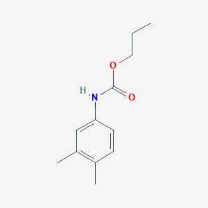 molecular formula C12H17NO2 B11953611 Propyl N-(3,4-xylyl)carbamate 